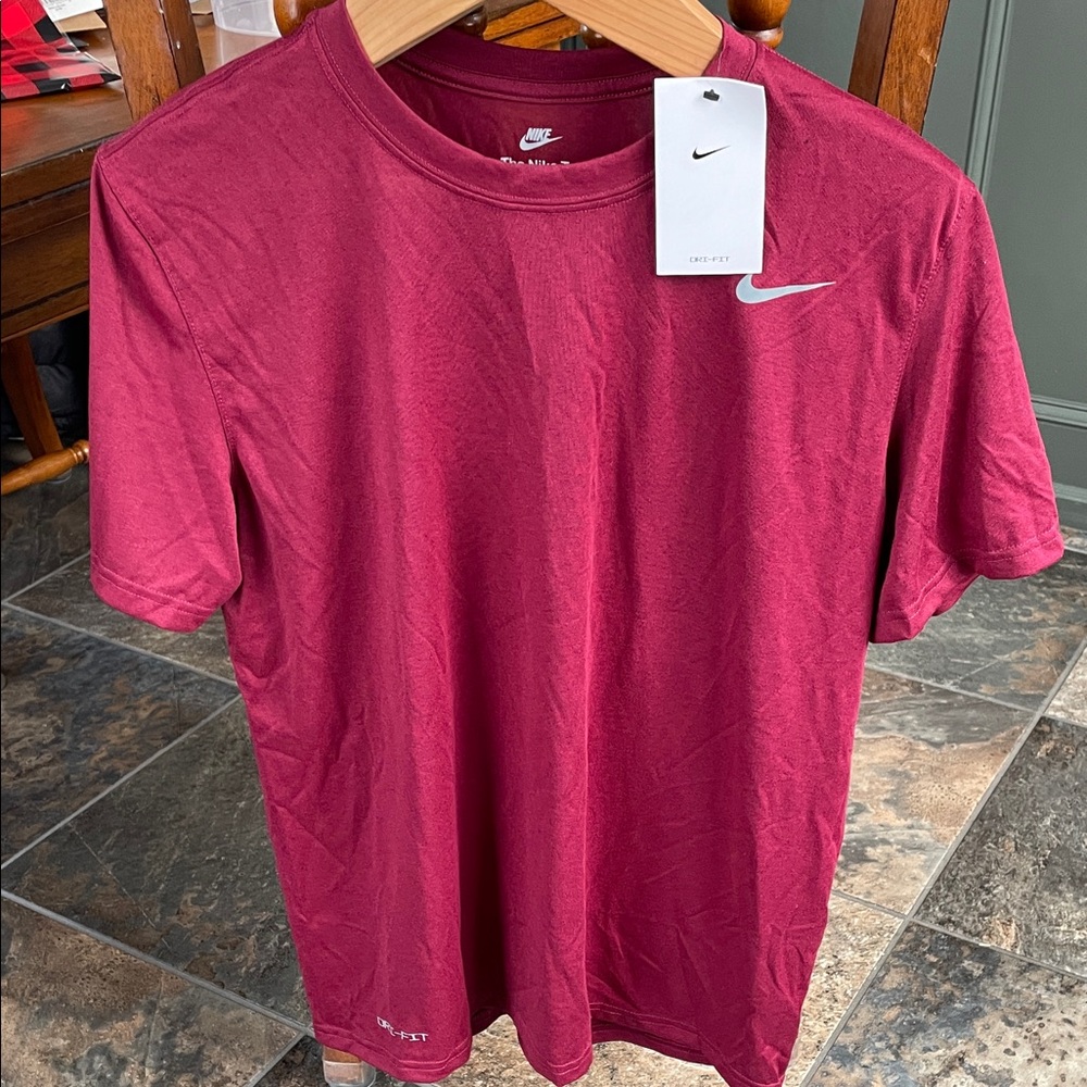 Nike Men's Burgundy Dri-FIT Tee